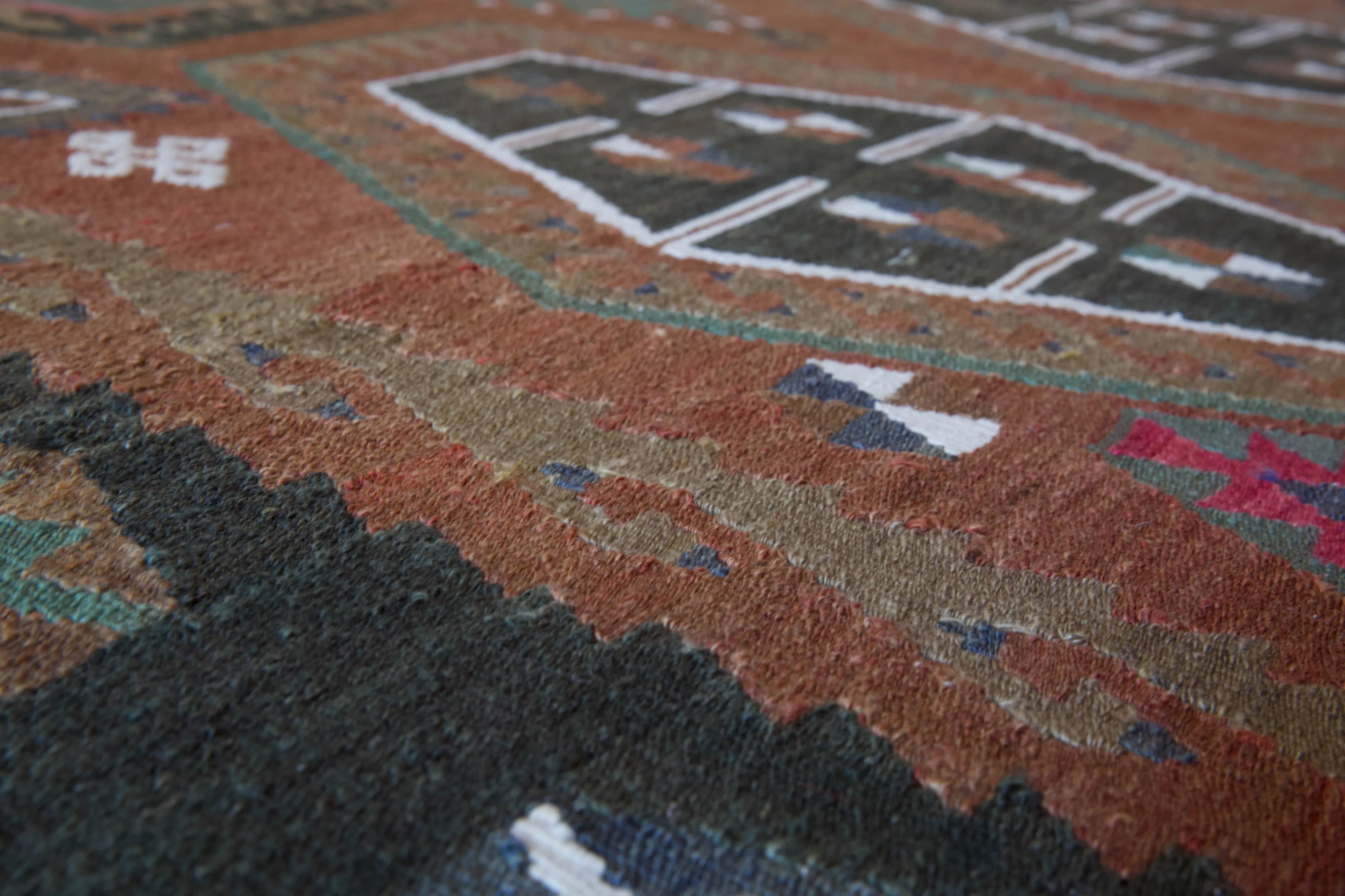 Vintage Sivas Sarkisla Kilim Rug 6'5"x13'8"