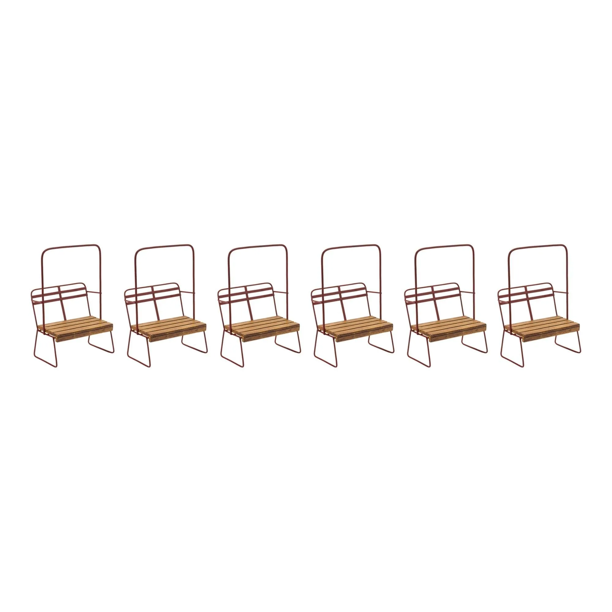 Vintage Ski Chair Lift Ornament (Set of 6)