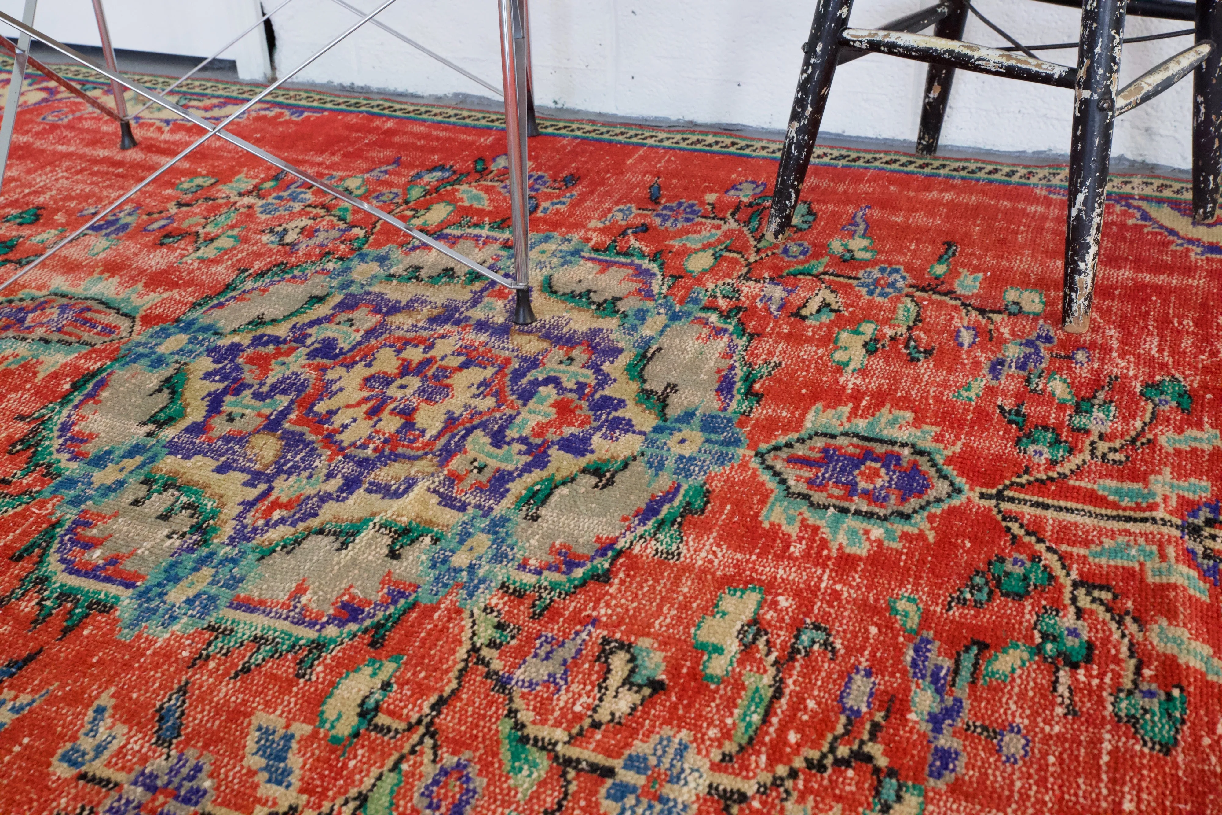 Vintage Turkish Demirci Rug