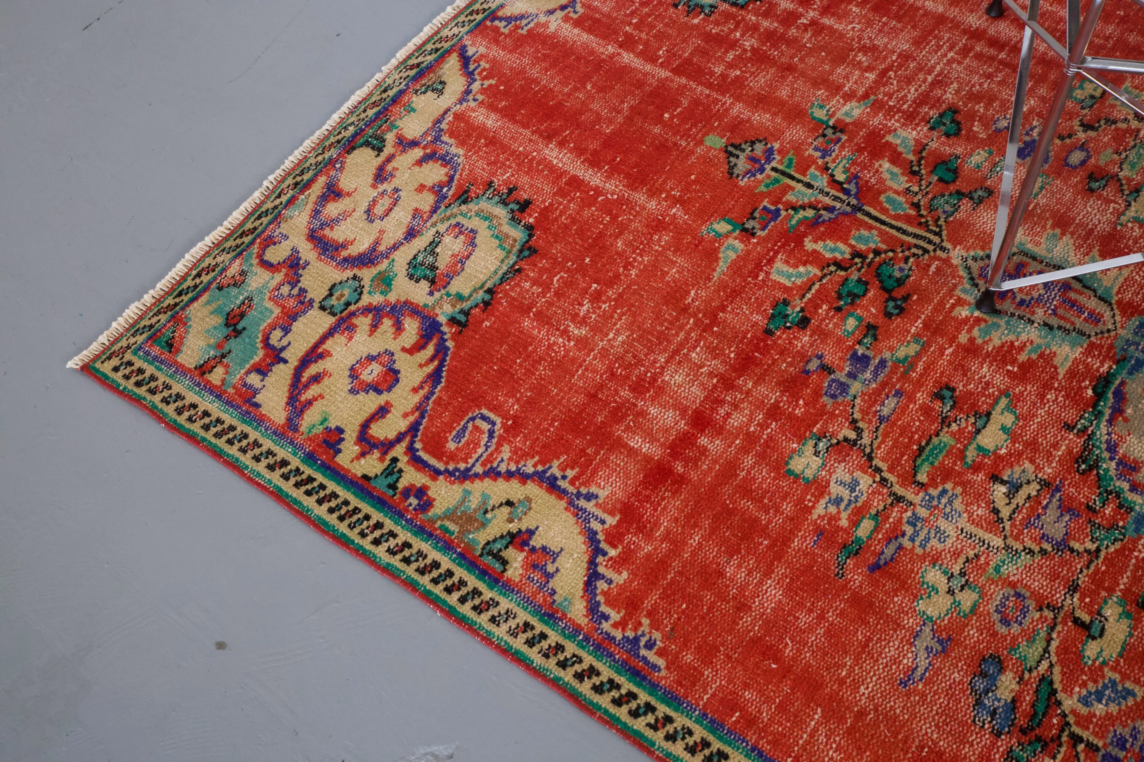 Vintage Turkish Demirci Rug
