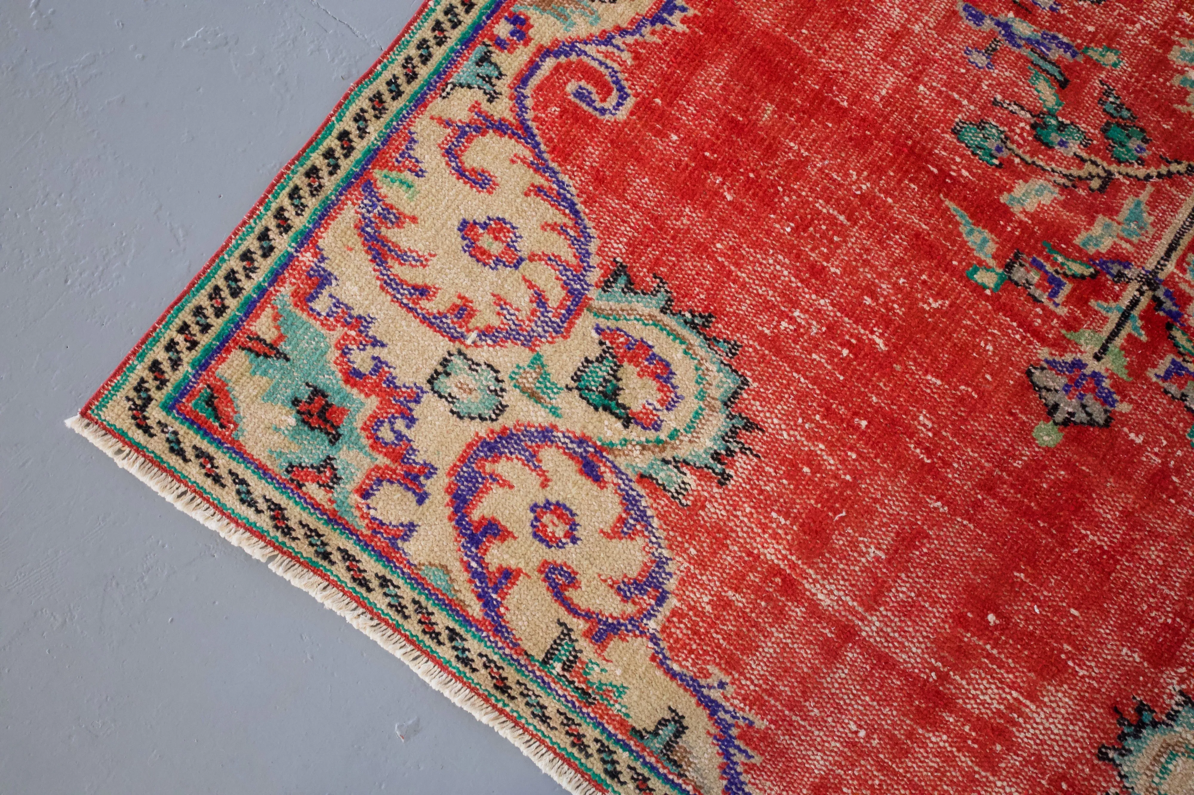 Vintage Turkish Demirci Rug
