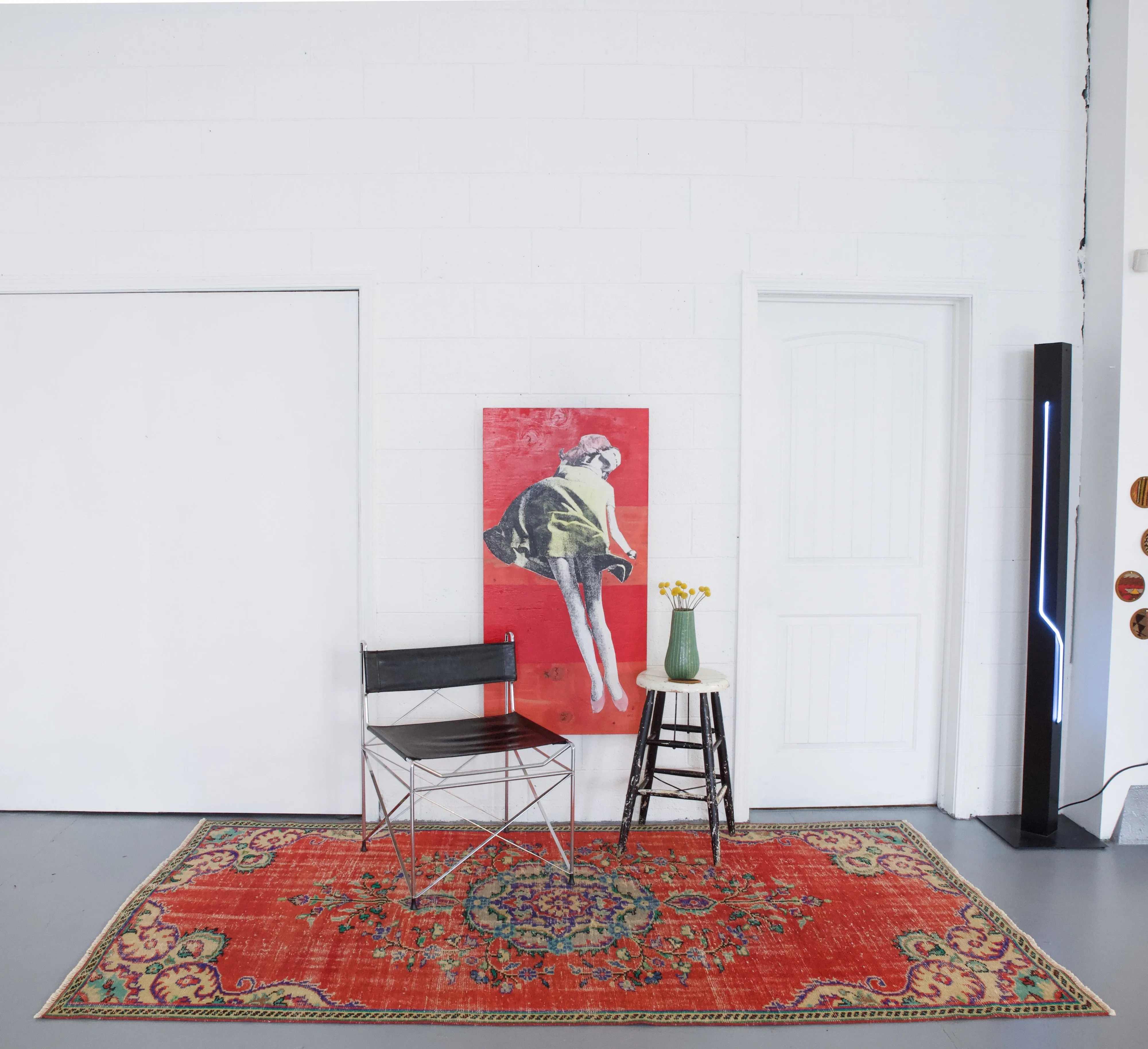 Vintage Turkish Demirci Rug
