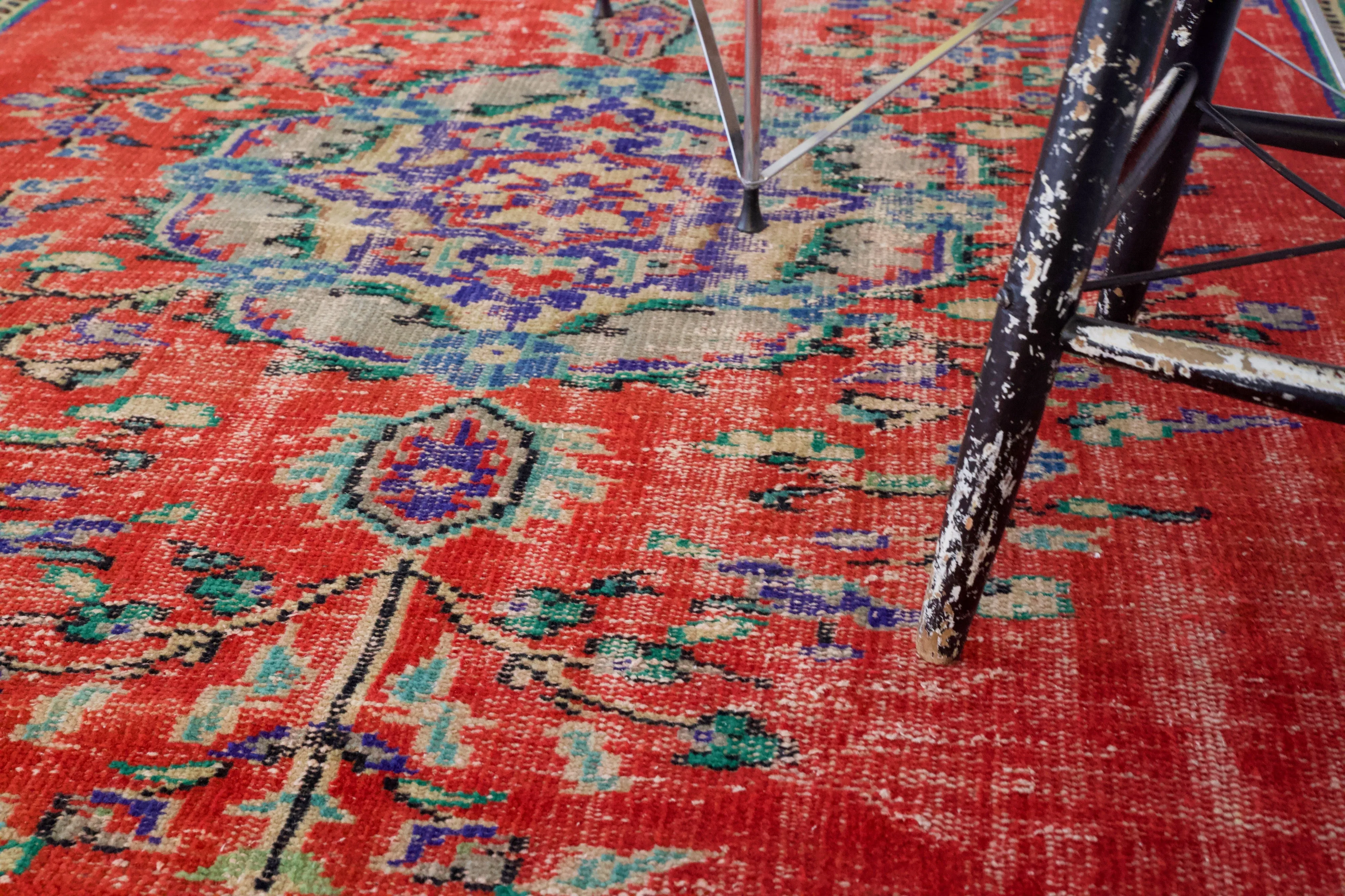 Vintage Turkish Demirci Rug