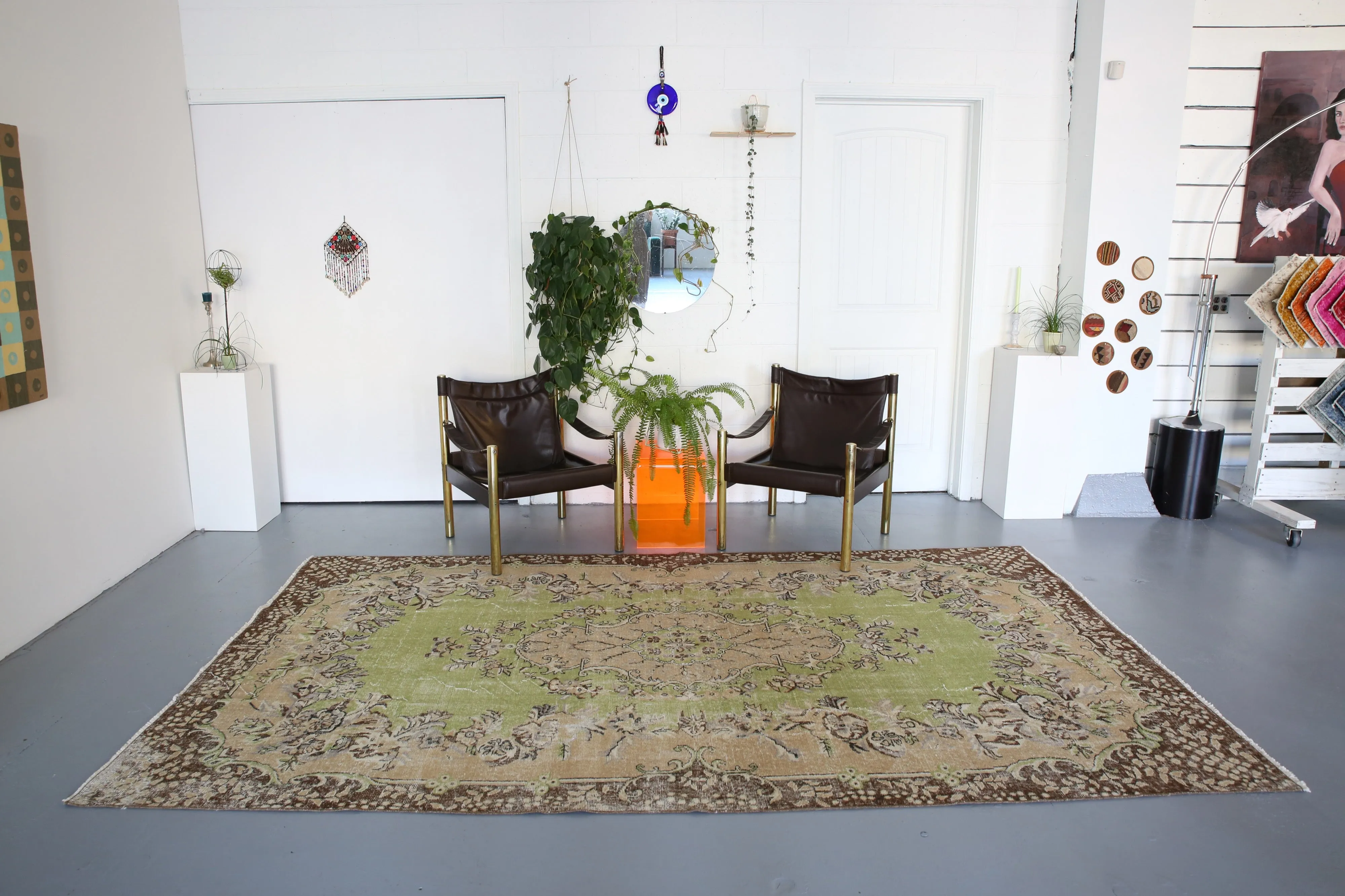 Vintage Turkish Isparta Rug 6' x 10'3"