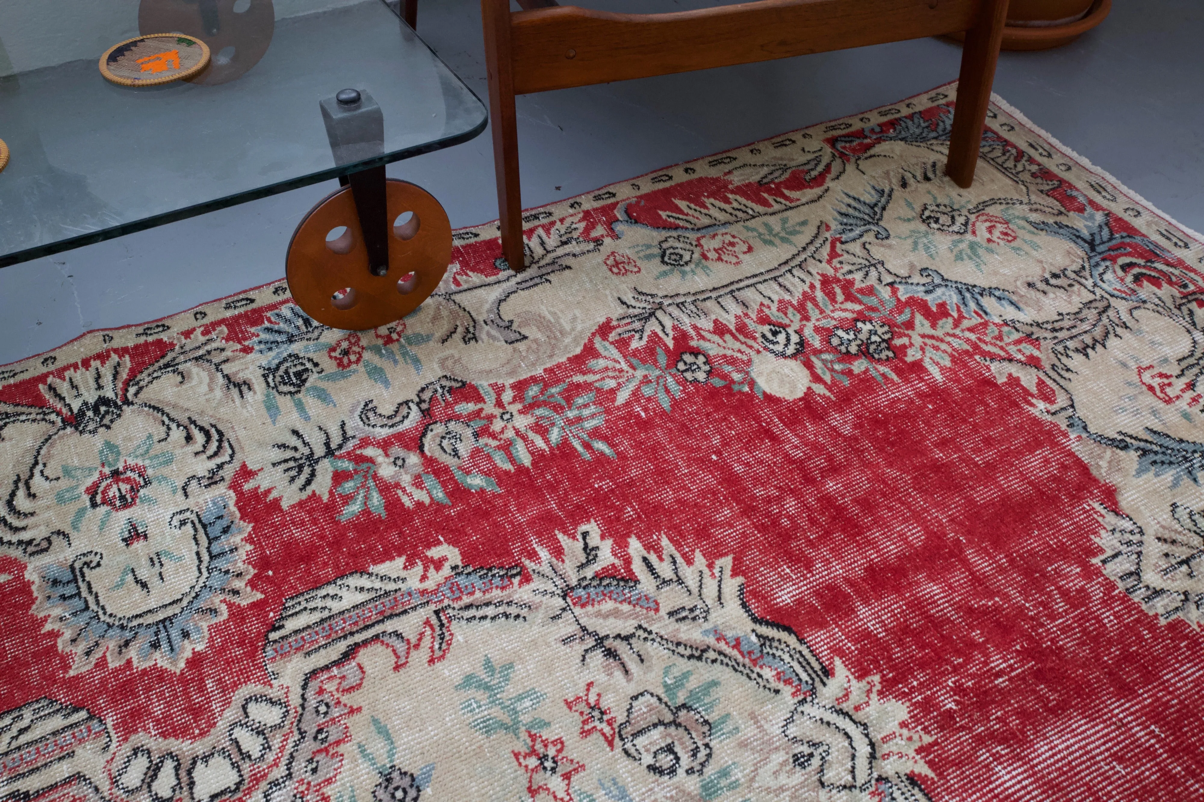 Vintage Turkish Isparta Rug