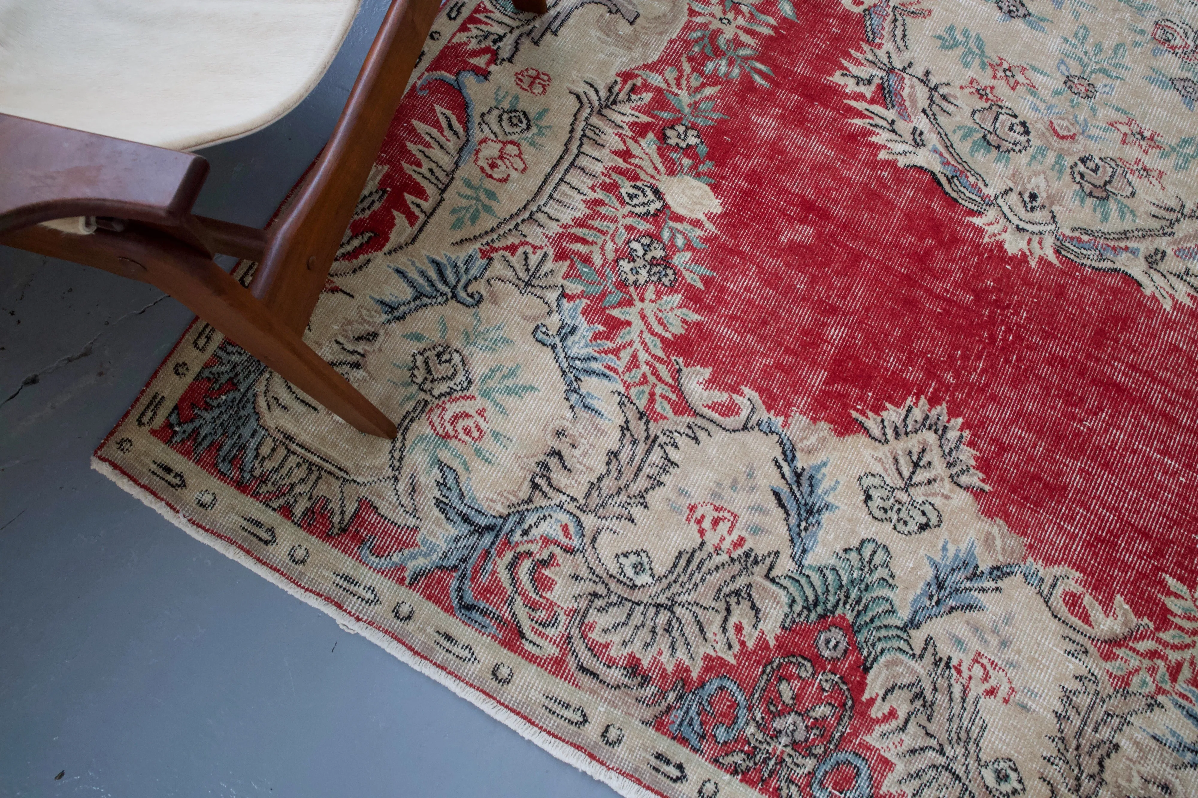 Vintage Turkish Isparta Rug