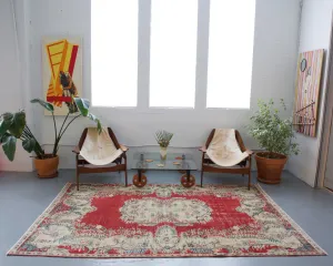Vintage Turkish Isparta Rug