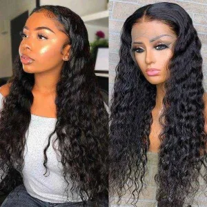 Water Wave Lace Front Wig Sdamey 13x4/13x6 Transparent Lace Human Hair Wigs