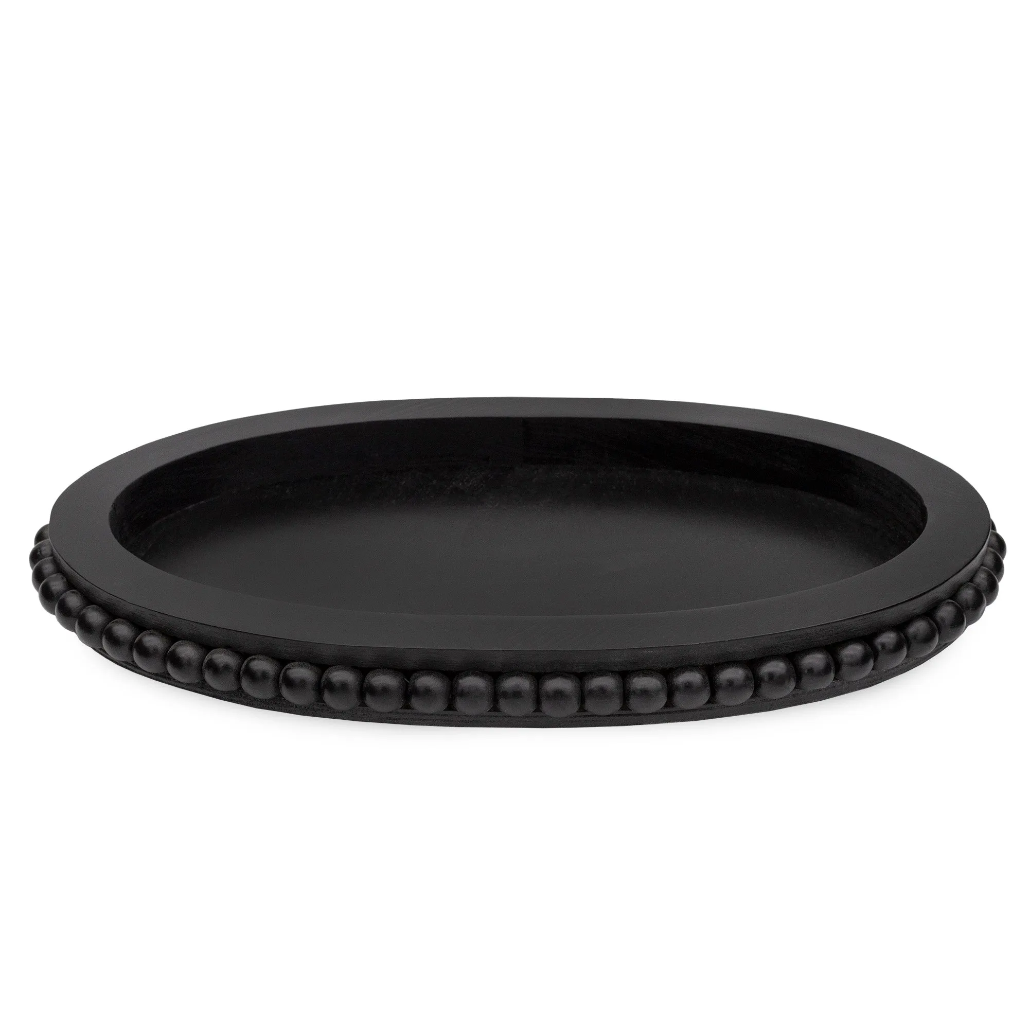 Wood Beaded Tray