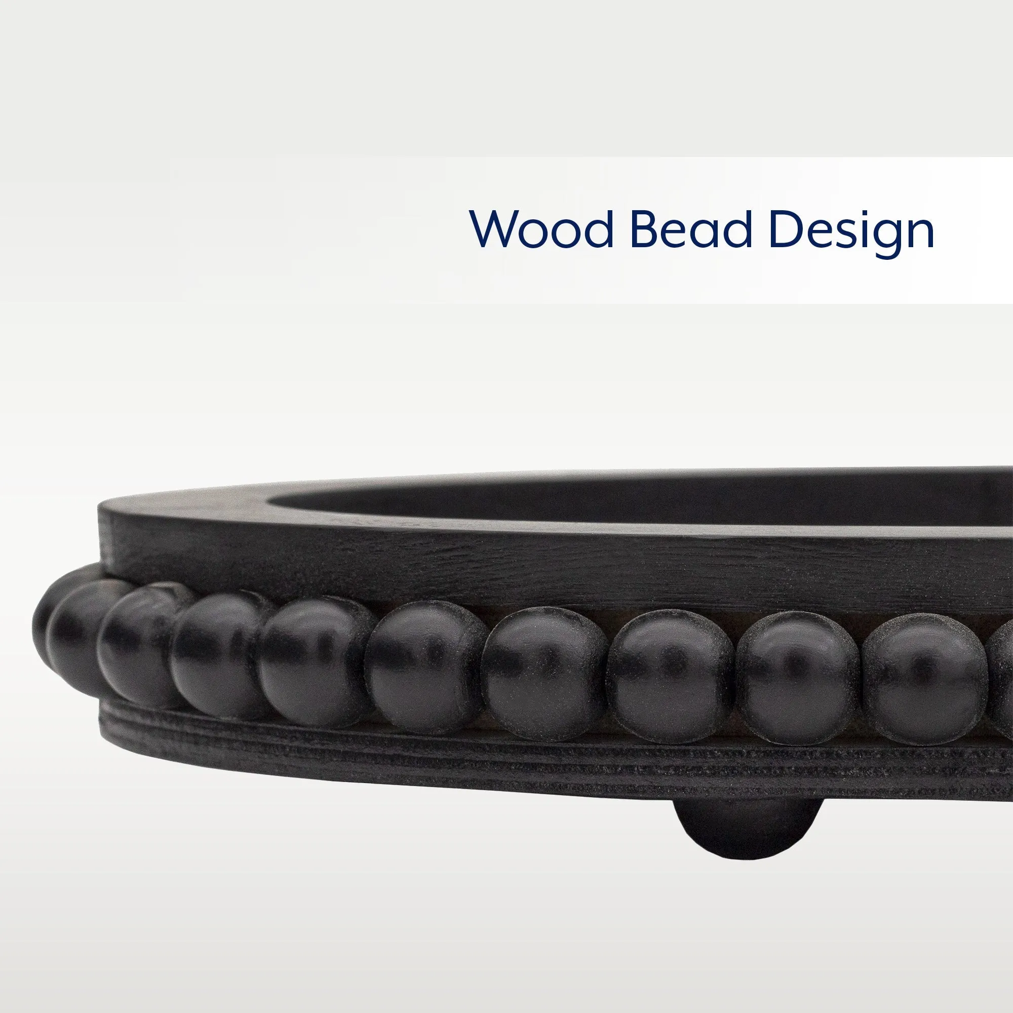 Wood Beaded Tray