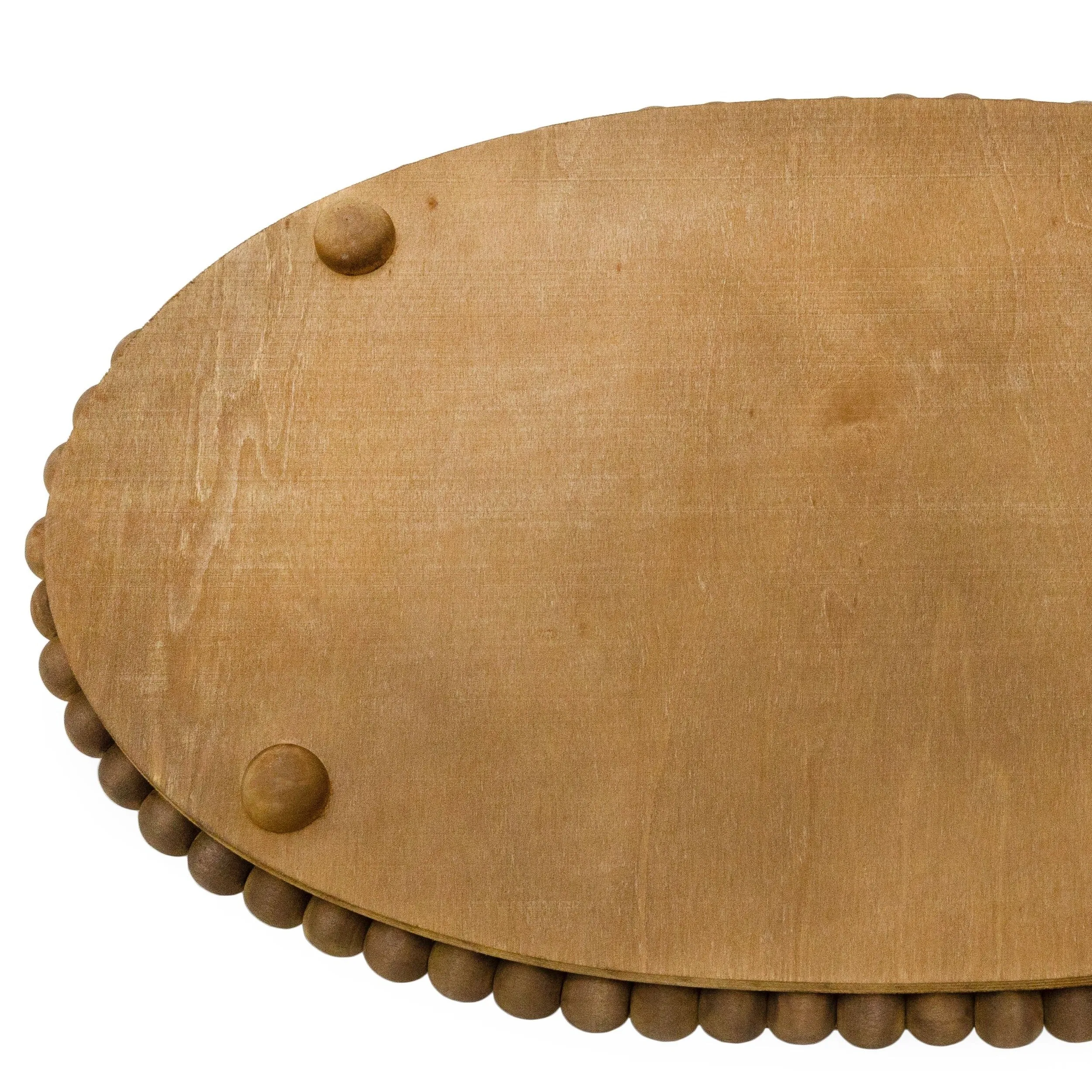 Wood Beaded Tray