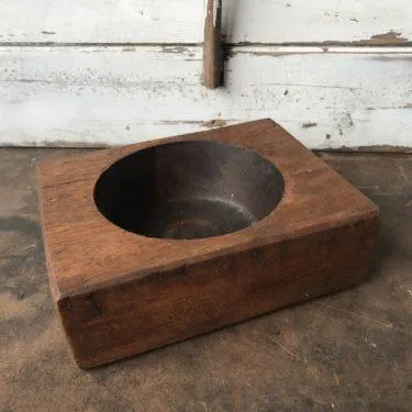Wooden Cheese Mold - One Hole