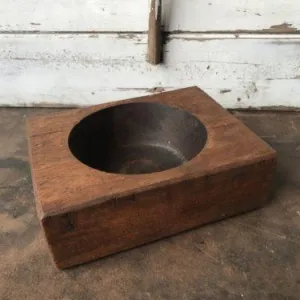 Wooden Cheese Mold - One Hole