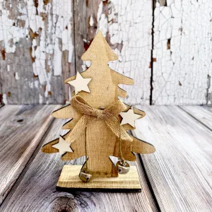 Wooden Tree with Star
