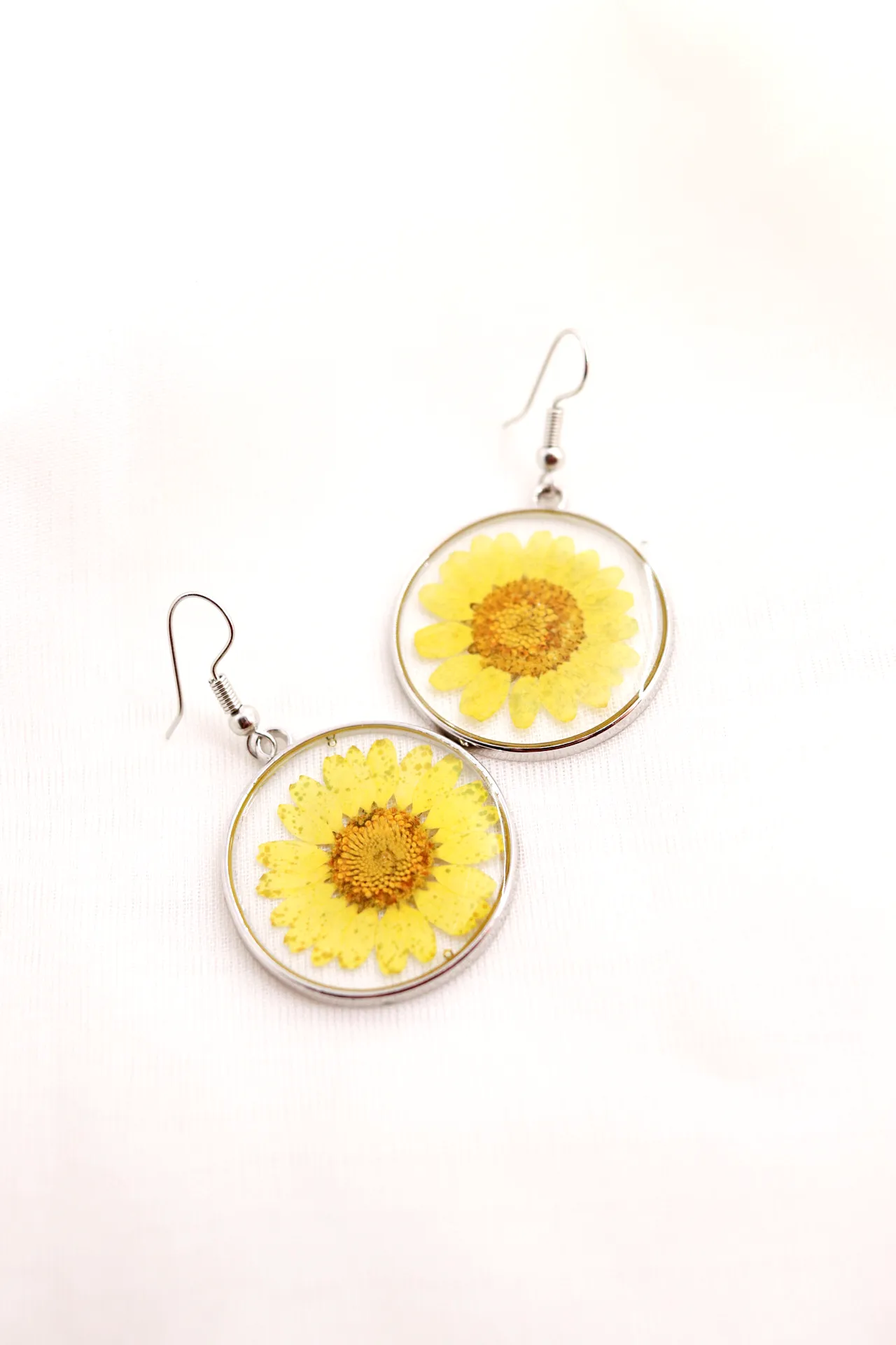 Yellow Daisy Earrings
