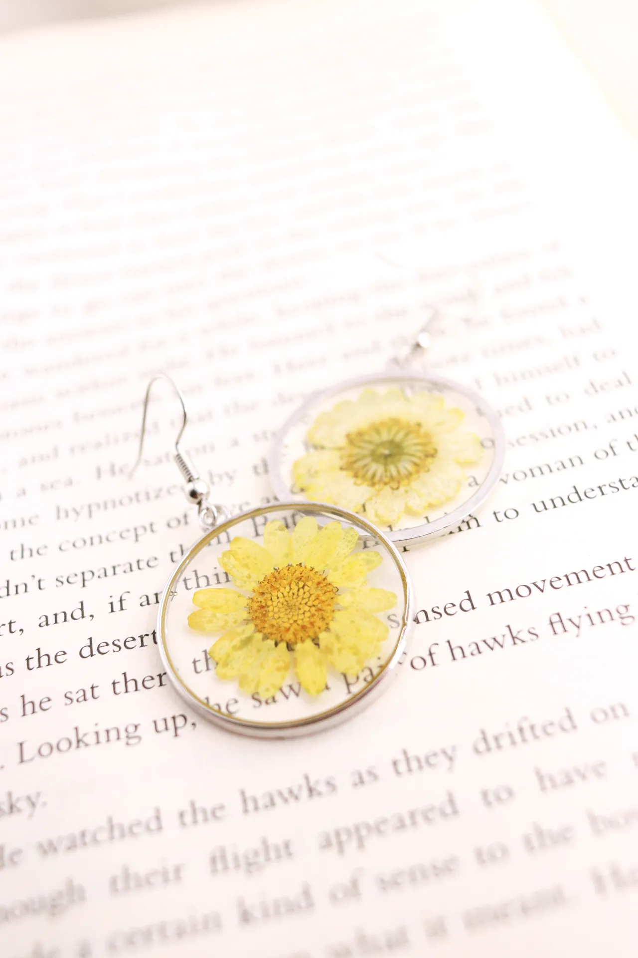 Yellow Daisy Earrings