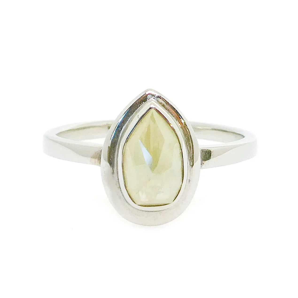 Yellow Diamond Rose Cut Ring