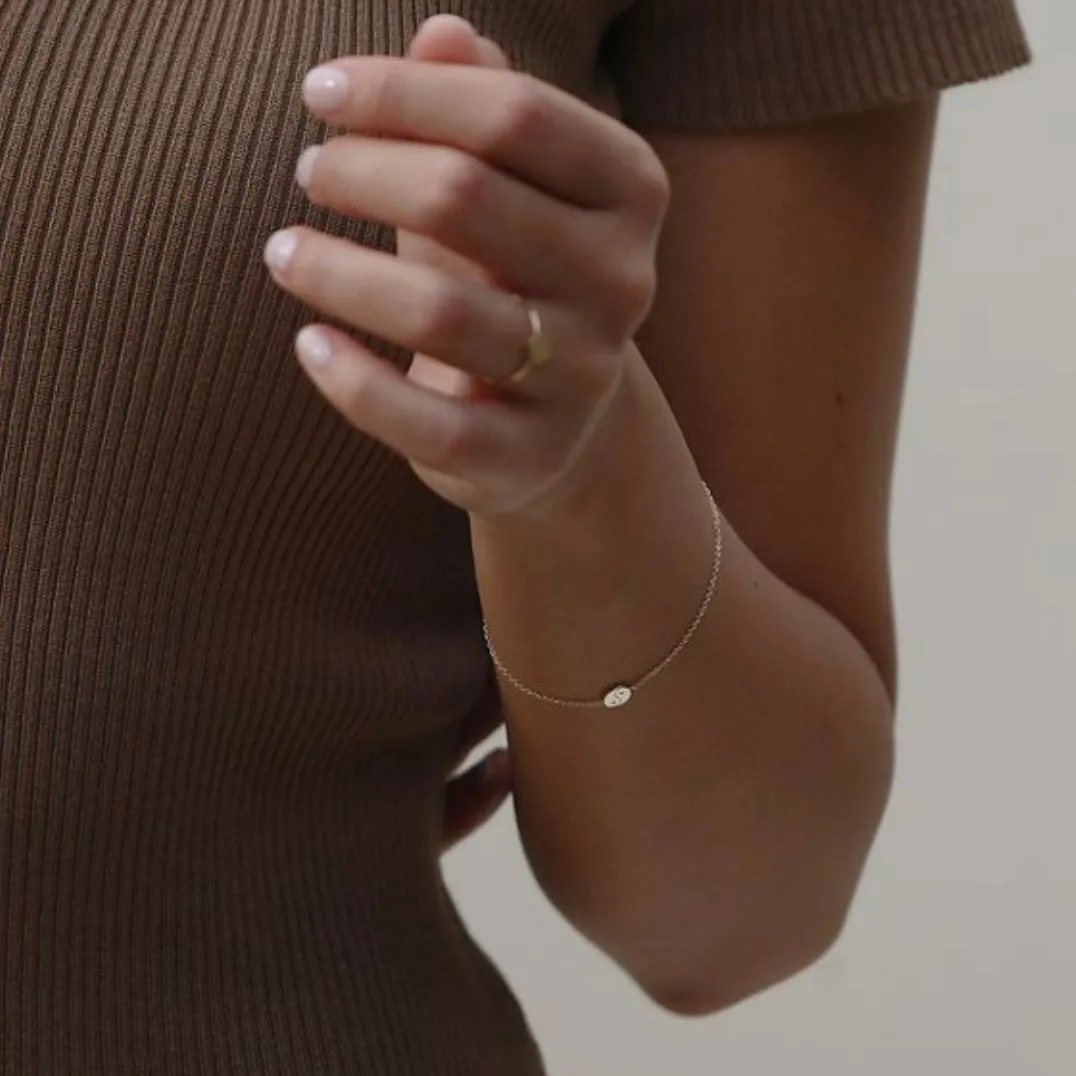 Yin Yang Chain Bracelet - Solid 14kt