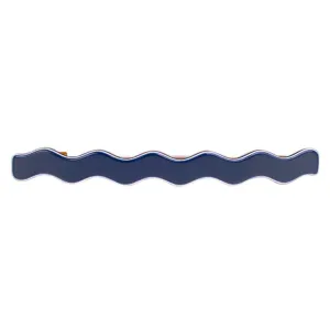 Zig Zag Navy Hair Clip