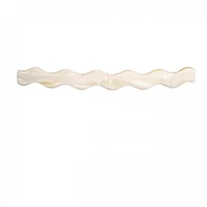 Zig Zag White Alba Hair Clip