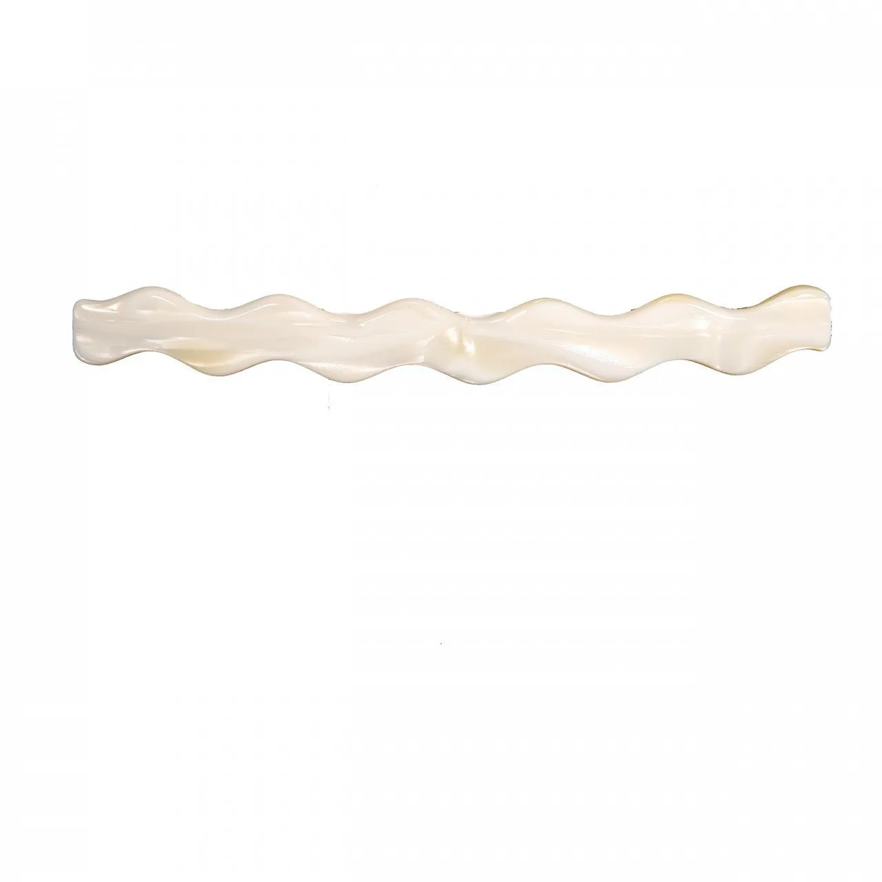 Zig Zag White Alba Hair Clip